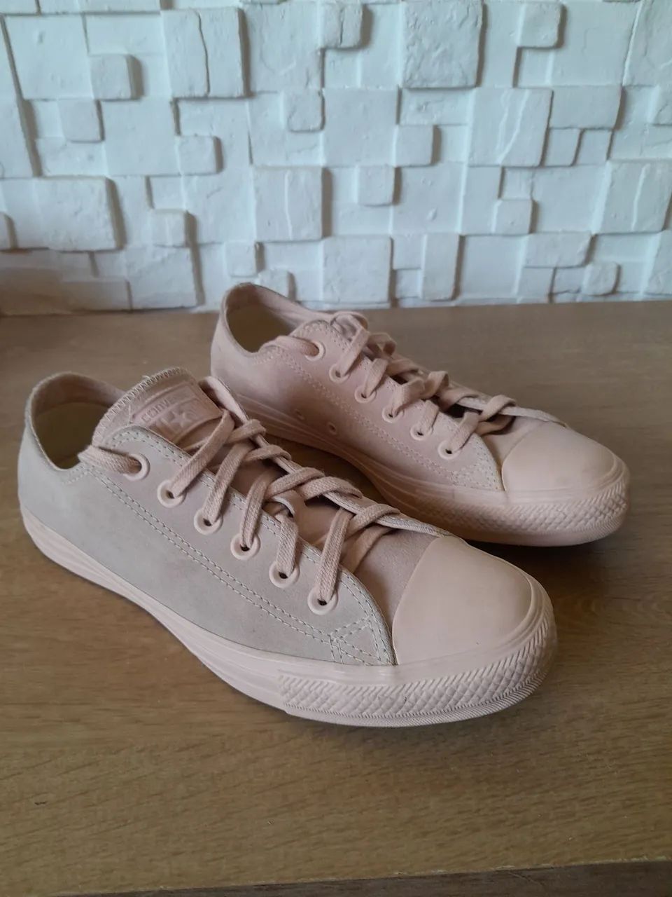 Converse All Star Rosa couro  - Tamanho 37 - Foto 2