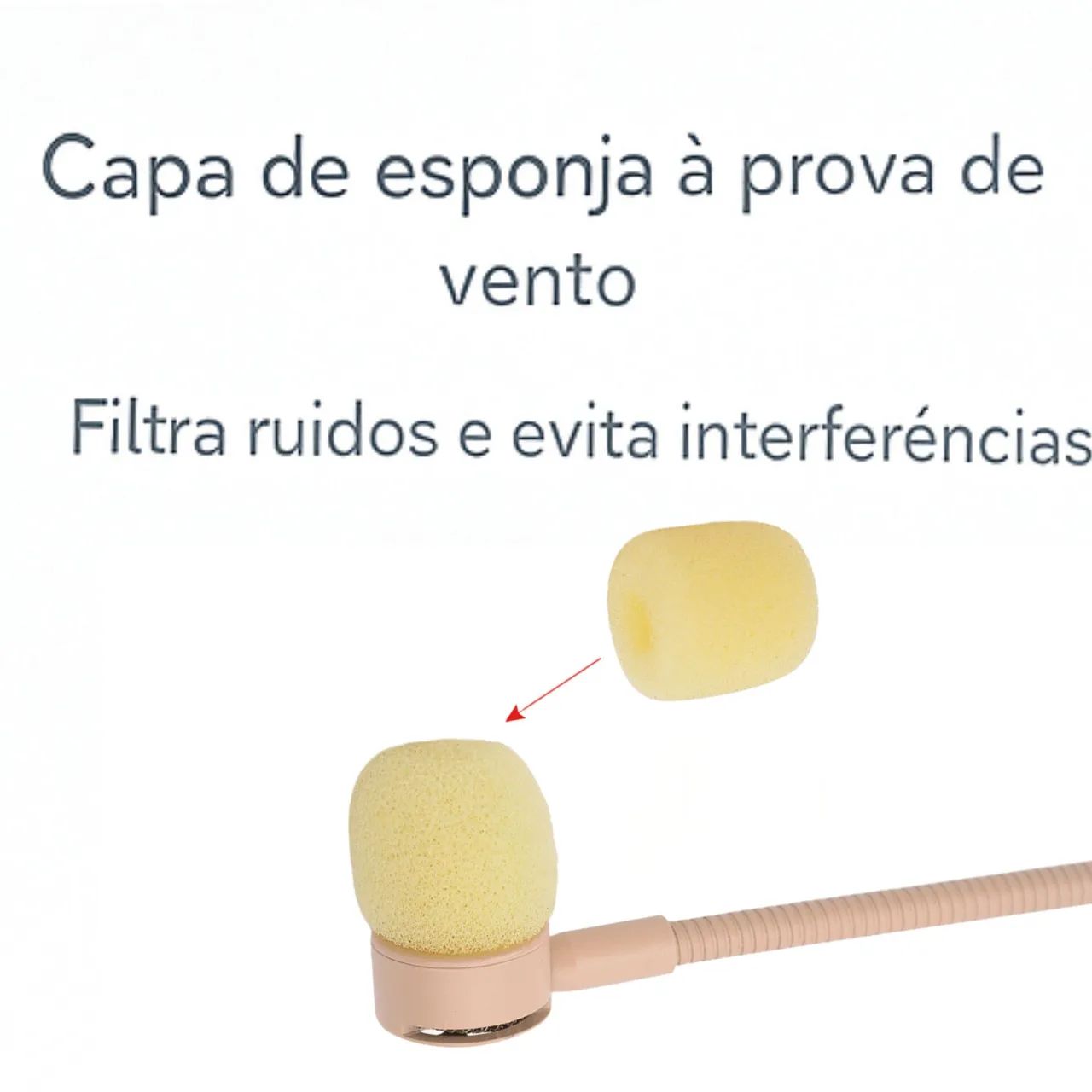 Microfone Headset Cardioide Direcional TA3F Mini XLR 3 Pinos - COR BEGE - Foto 2
