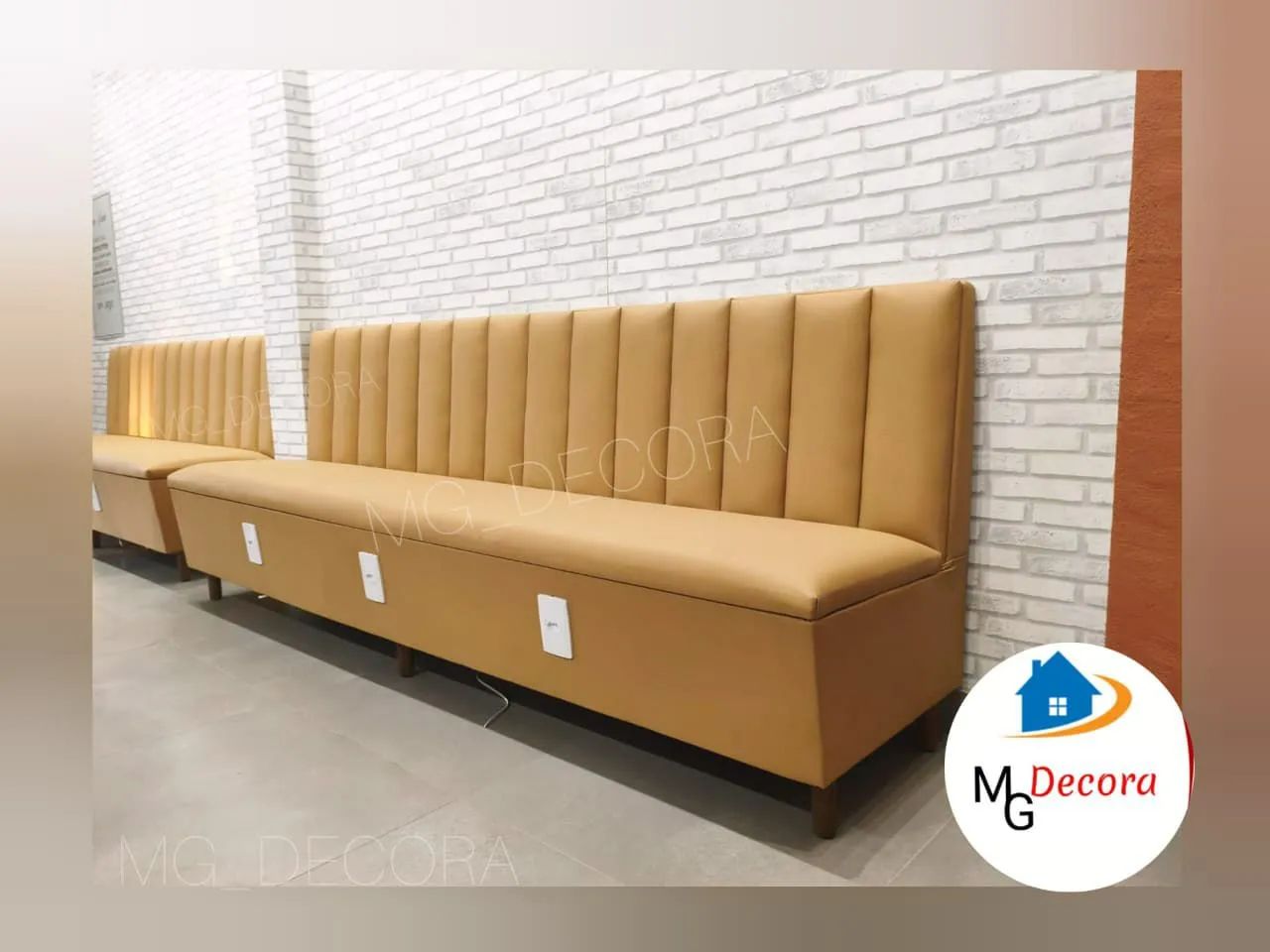 Sofá booth sob medida para seu comércio 