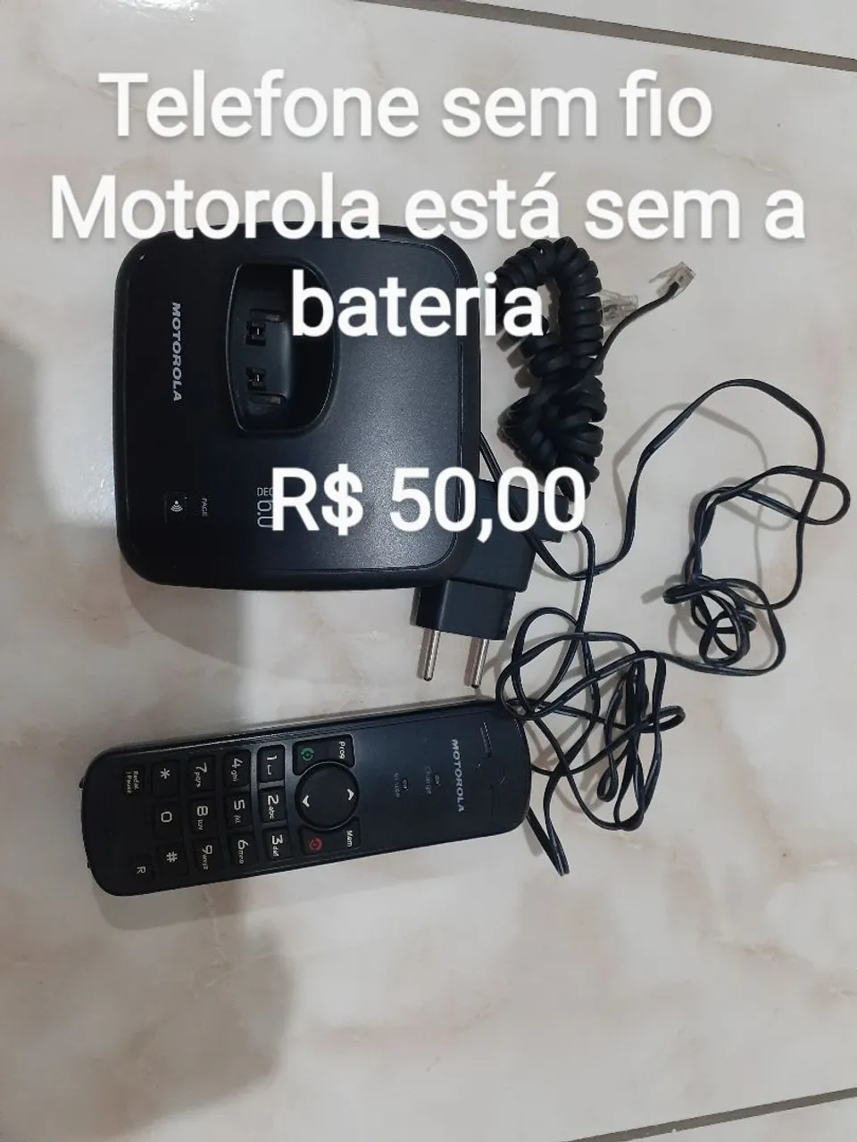 Telefone sem fio Motorola - Sem bateria