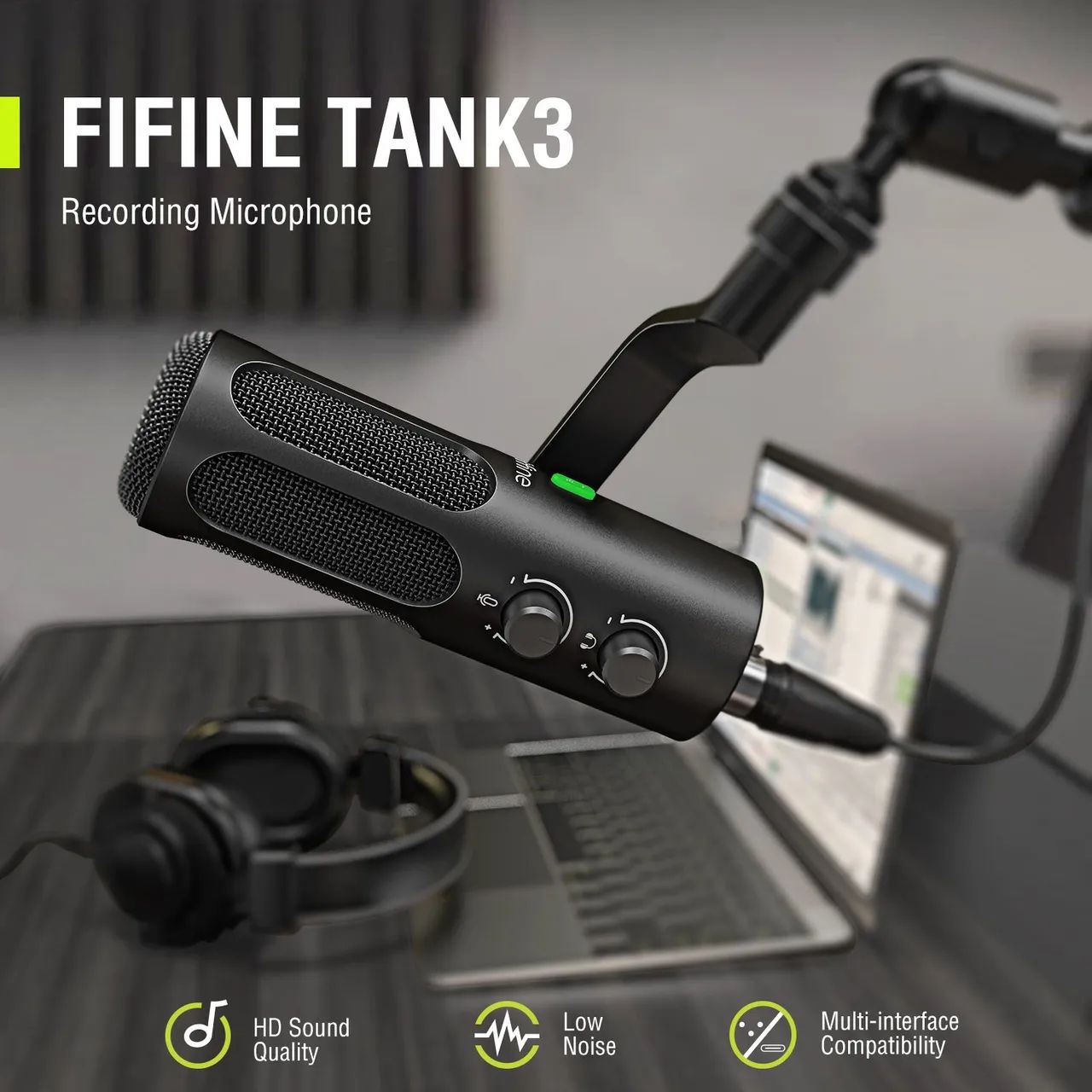 Vendo Microfone Dinâmico Fifine Tank3 