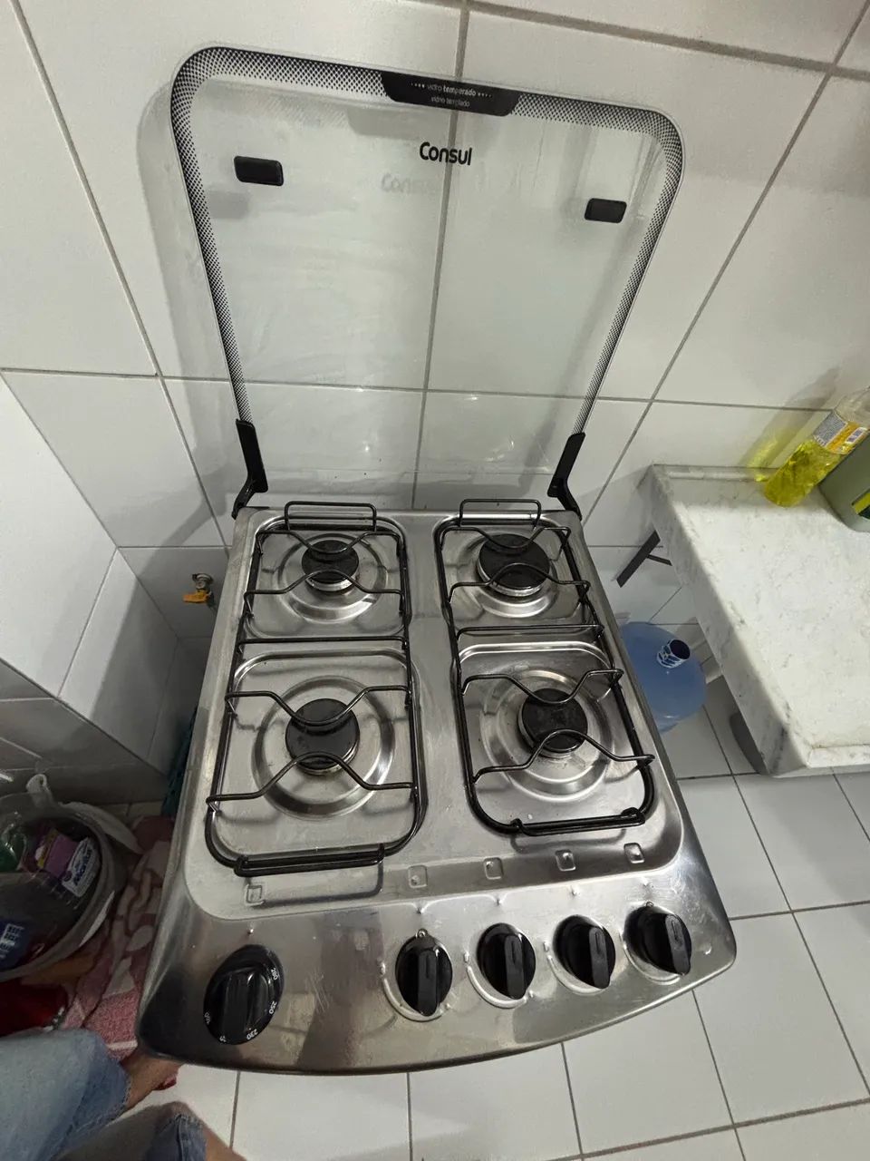 Vendo Fogão Cônsul de 4 bocas branco - Foto 3
