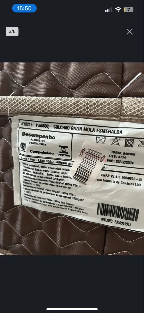 Base queen bipartida ortobom + colchão gazin molas ensacadas queen size  - Foto 6