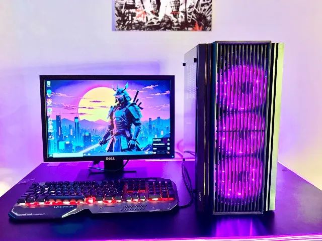 Pc Gamer com monitor mouse teclado