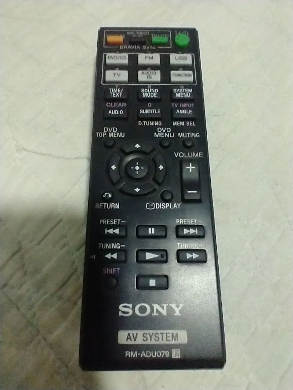 Controle remoto ORIGINAL AV System Sony Rm-adu079 (Usado) - Foto 2