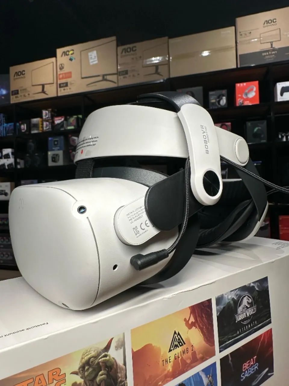 Óculos de realidade aumentada Meta quest 2 + moboVR m2pro - Seminovo (loja física) - Foto 2