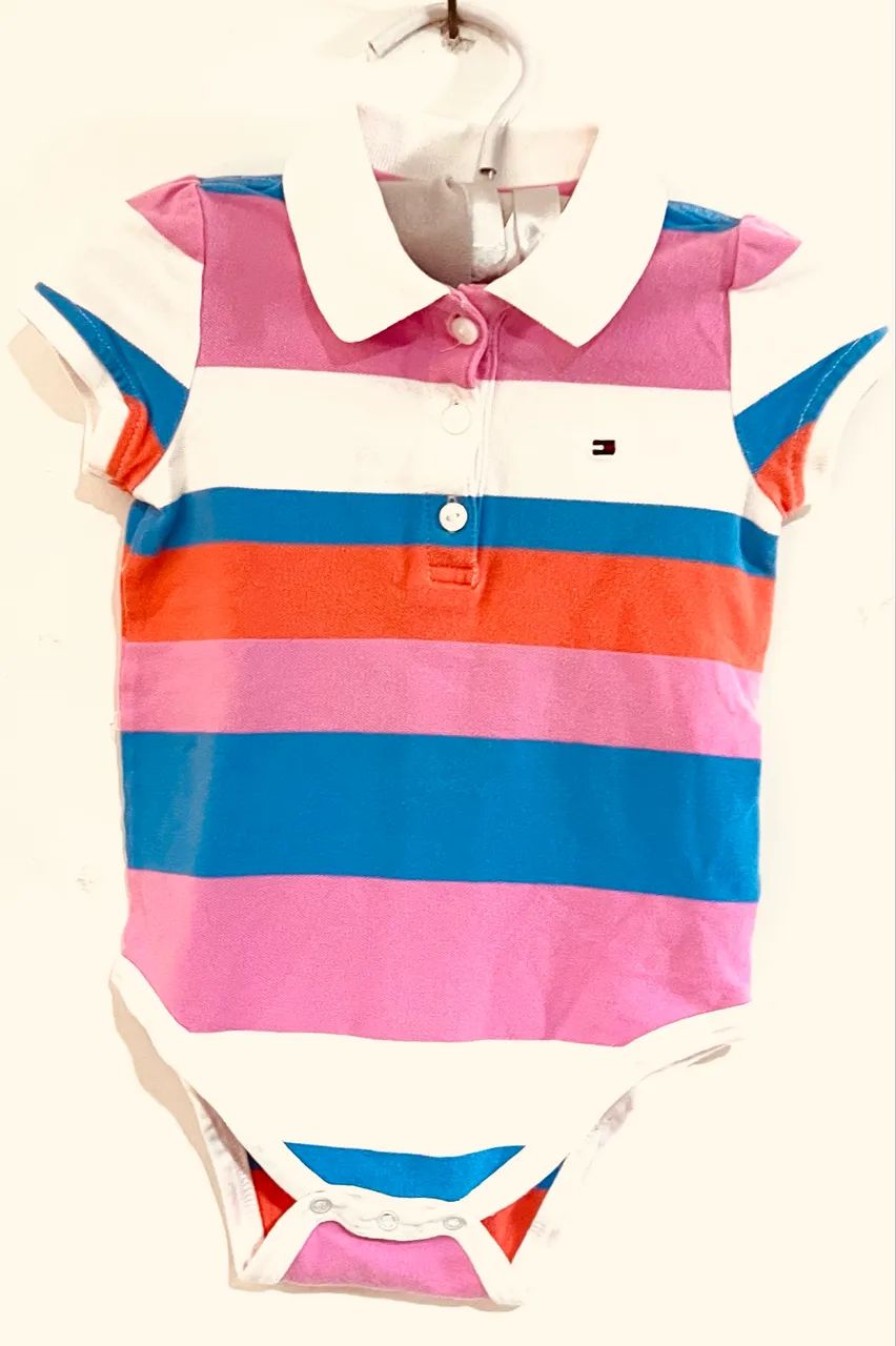 Body listrado Bebê tam 18 meses Tommy Hilfiger 