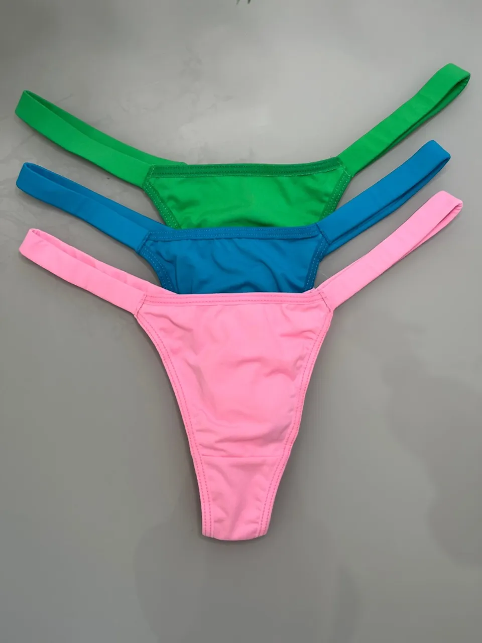 Trio Calcinha Tanga Fio Dental