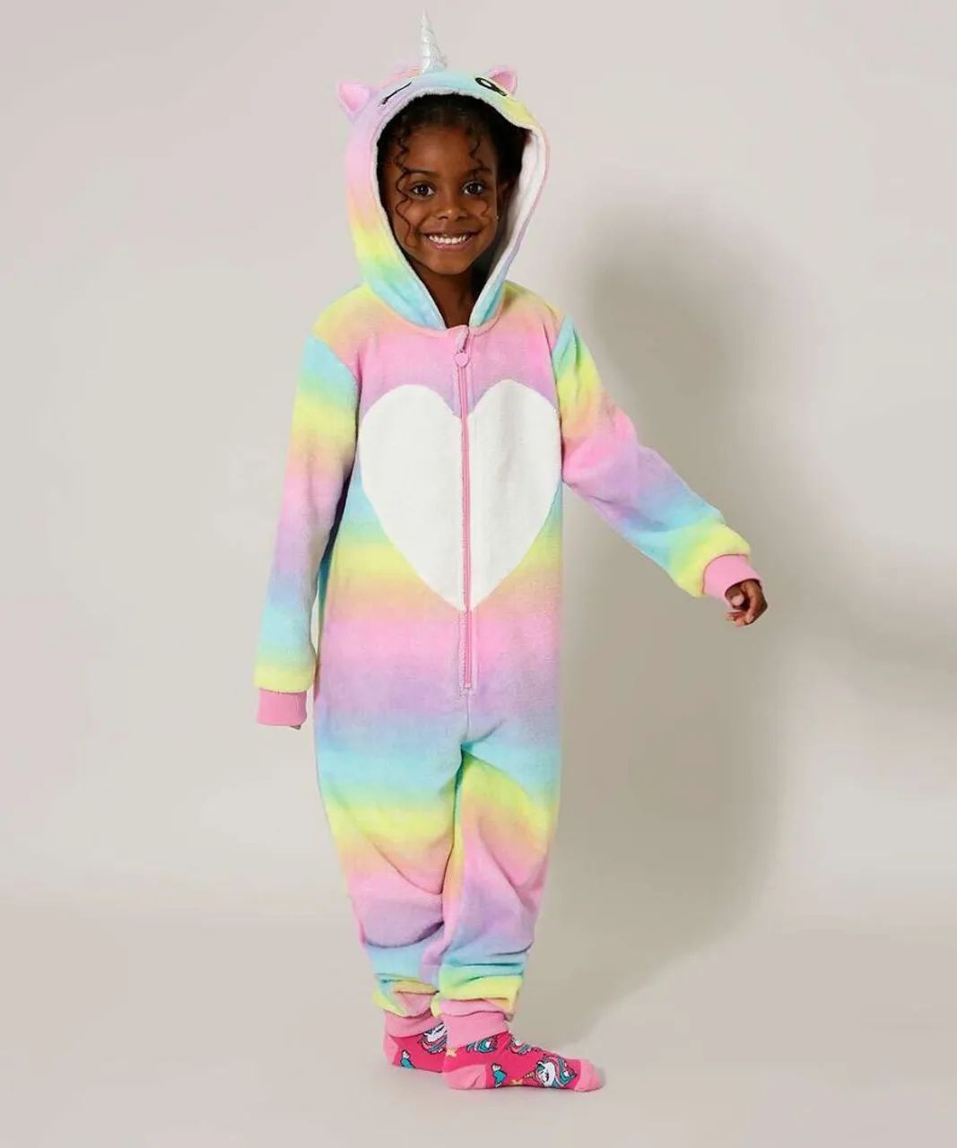 Macacao Pijama Unicorni Pijama Unicornio Macacão Tamanho 10 Roupas