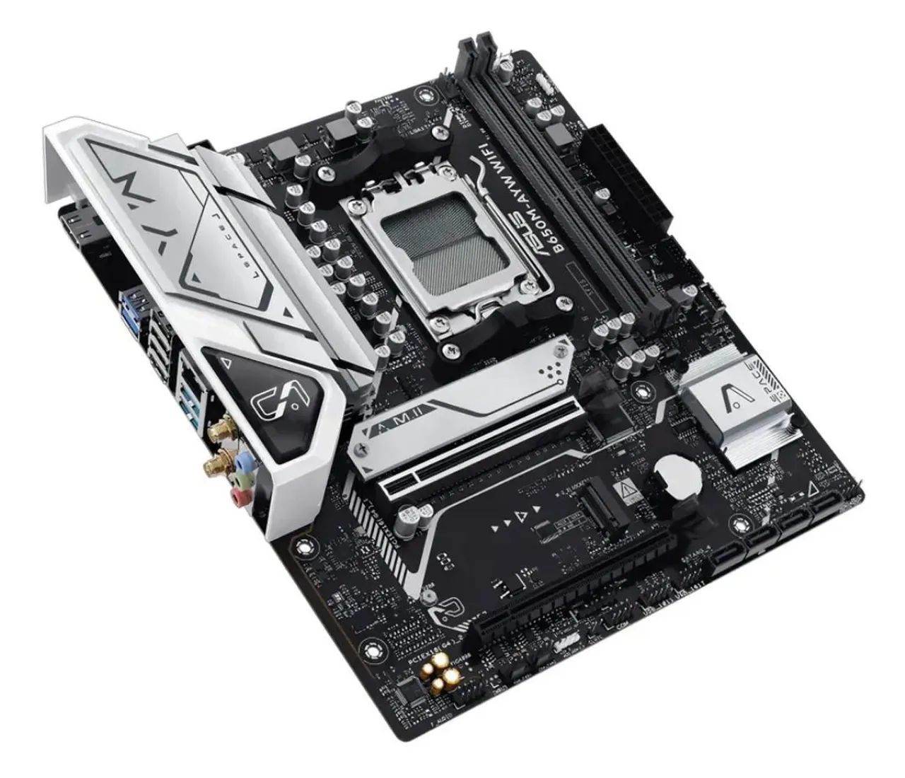 Placa Mãe Asus B650m Ayw Wi-fi Cinza Escuro Matx - Foto 2