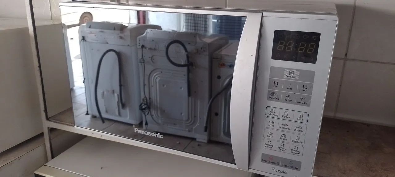 Microondas Panasonic Espelhado 
