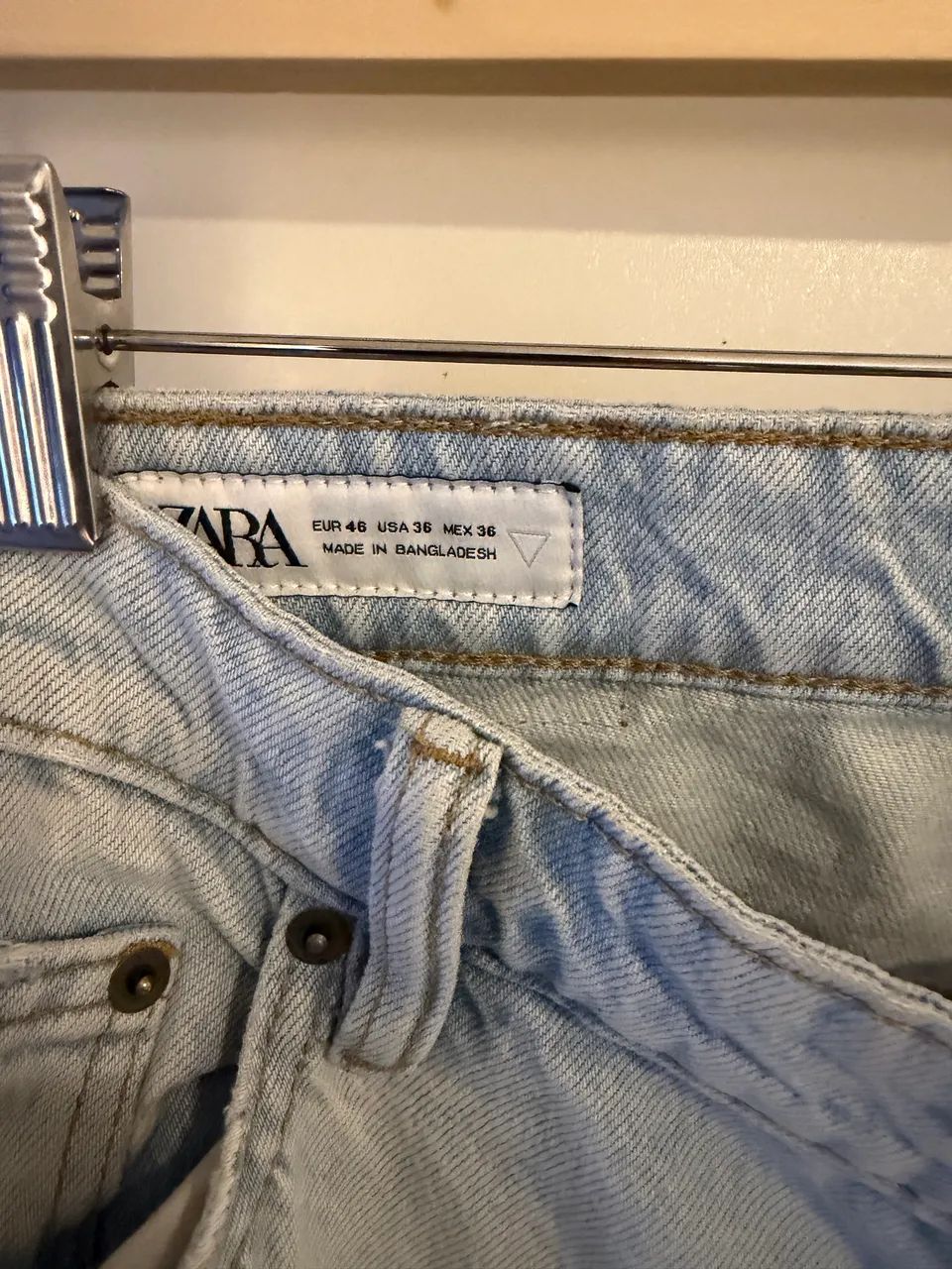 Calça jeans baggy Zara  - Foto 3