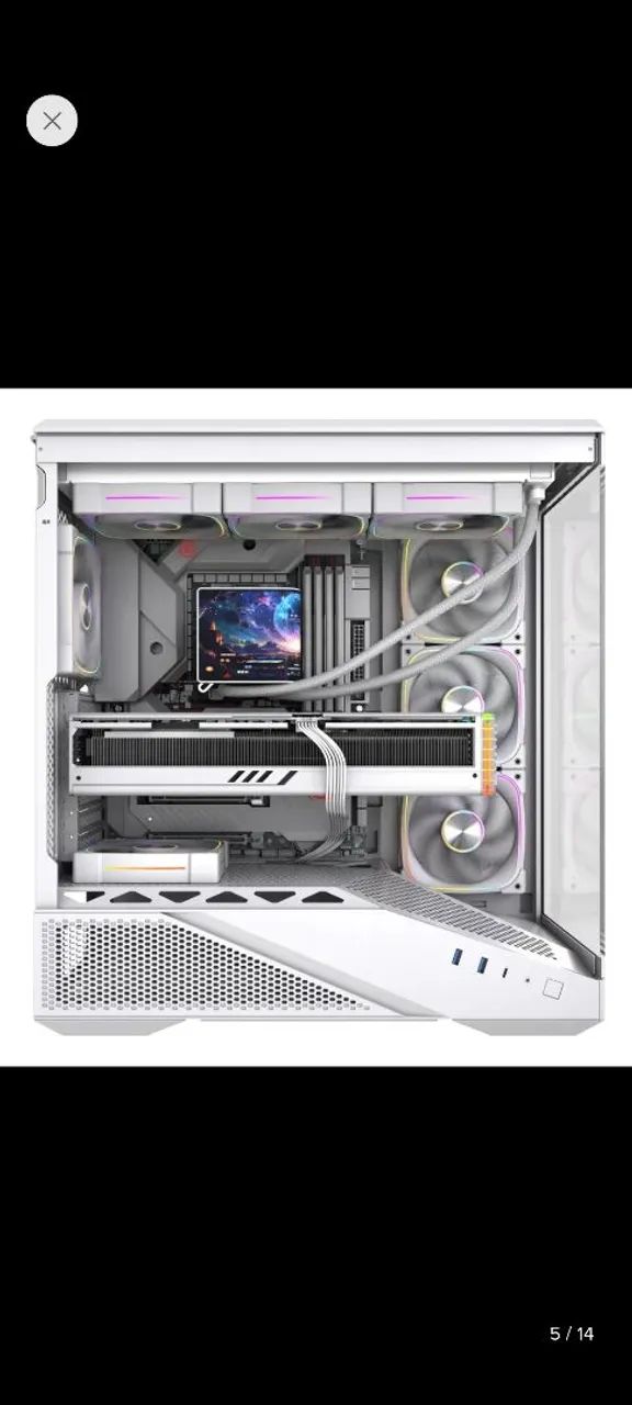 Gabinete Gamer Round5 IceBox White - Foto 2