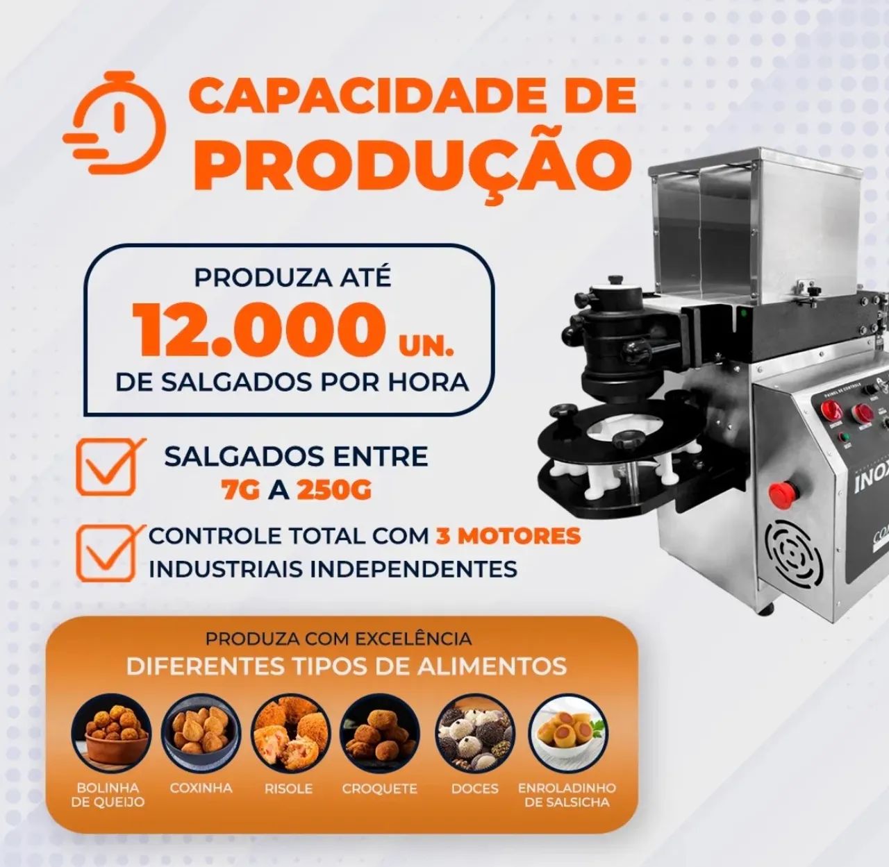 Máquina de fazer salgados e doces Premium 15.0 Duplo Recheio - Foto 5