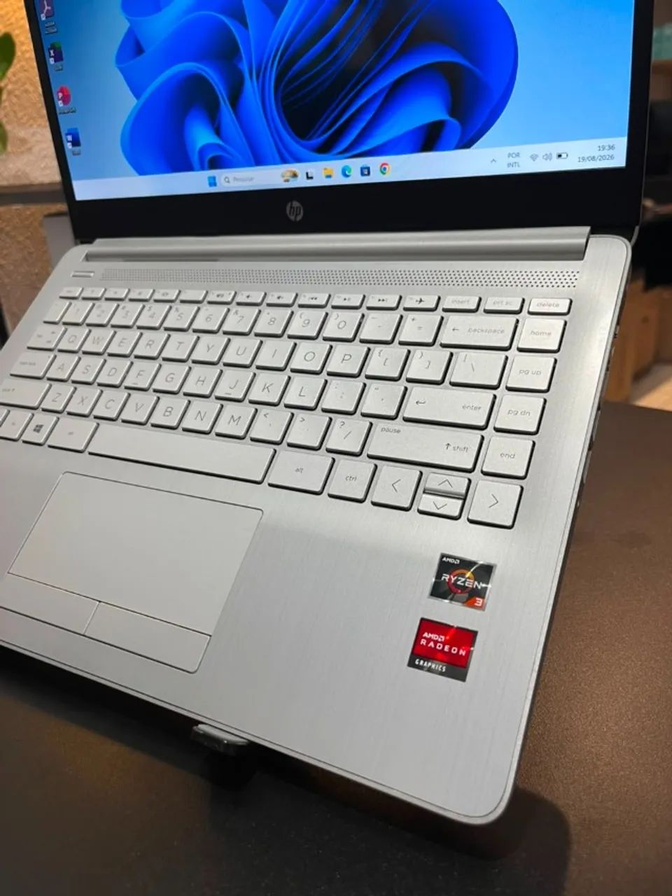 Notebook HP - AMD Ryzen 3 + SSD 128GB + 8GB DDR4 + 14" Polegadas  - Foto 3