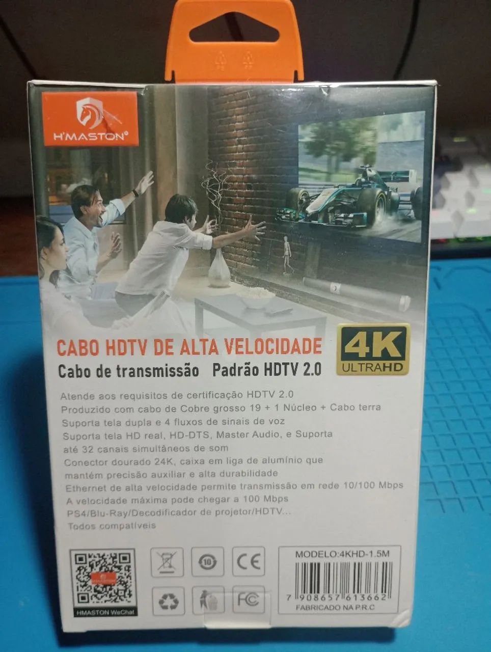Cabo HDMI 4K H'MASTON 1.5M - Foto 2