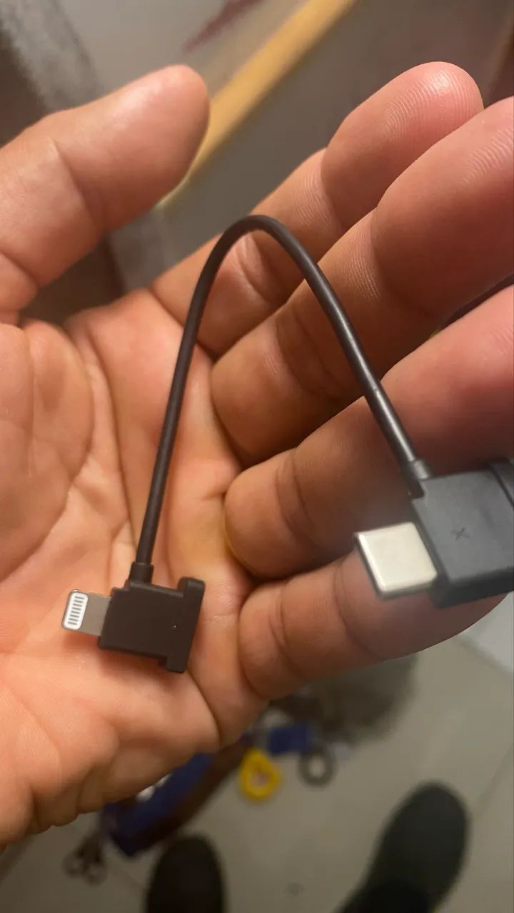 Cabo OTG para controle DJI Tipo C para  Lightning iPhone  - Foto 2