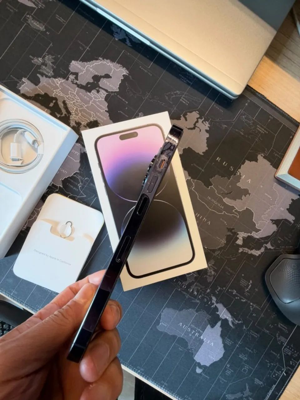 iPhone 14 Pro Max 256 Roxo - excelente condição - Foto 3