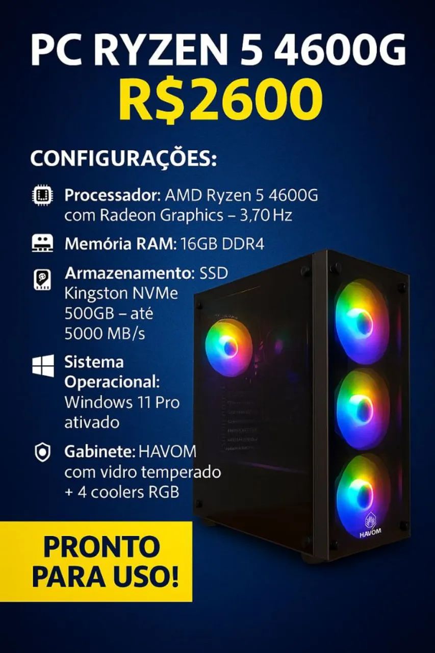 Pc gamer completo Rayen 5