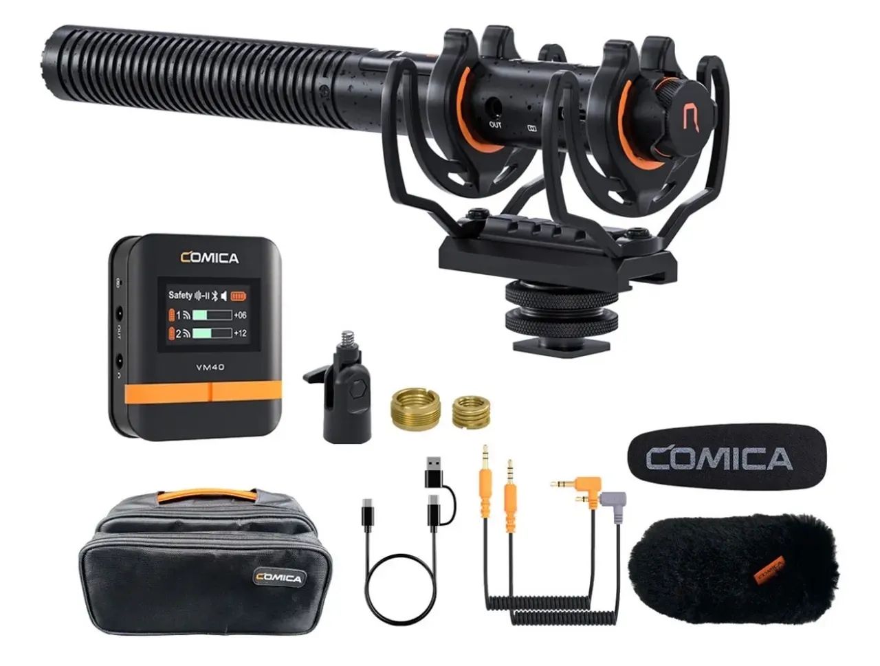 Microfone comica vm40 wireless 32bits - Microfones e Gravadores