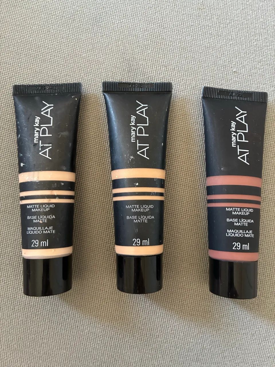 Base Mary Kay Kit 3 Very light + Medium + Deep usadas poucas vezes 