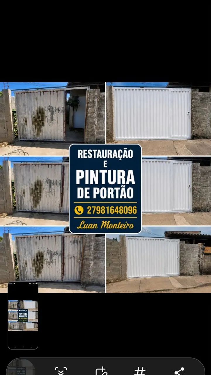 Restauração de portão e pintura  - Foto 4
