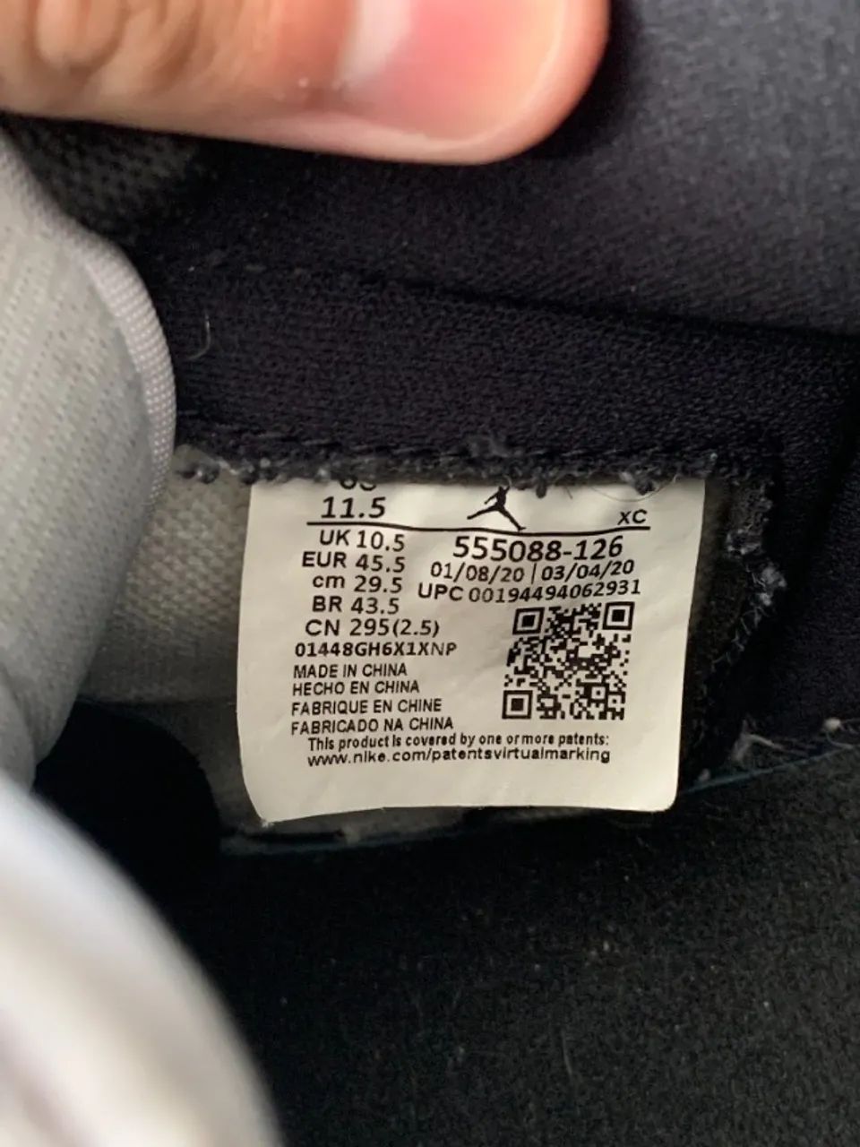 Nike Air Jordan 1 High Smoke Grey - Foto 5