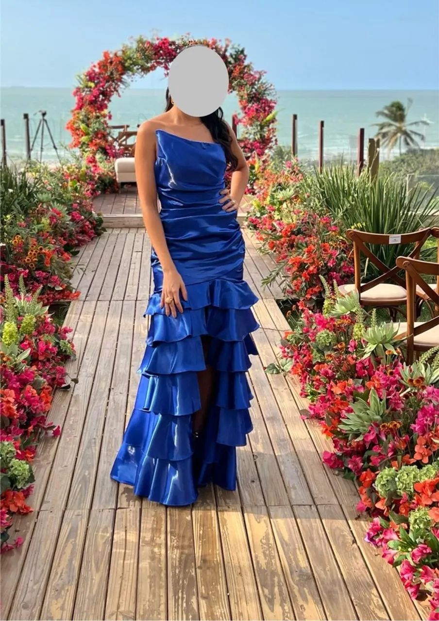 Vestido longo em zibeline - Foto 2