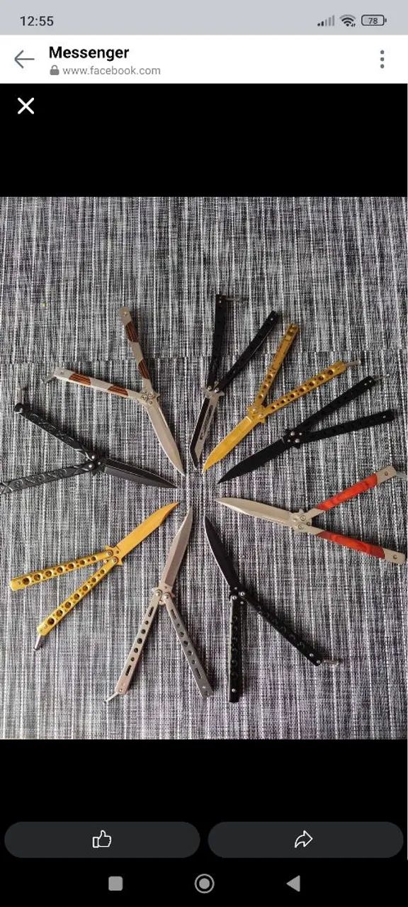 F4c4 borboleta (Butterfly Knife) -  Várias Cores  - Foto 2