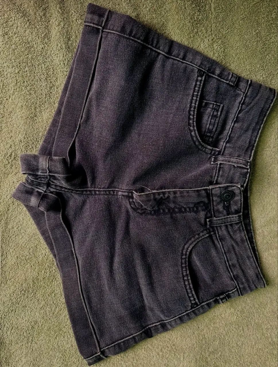 Short Jeans Preto C&A 