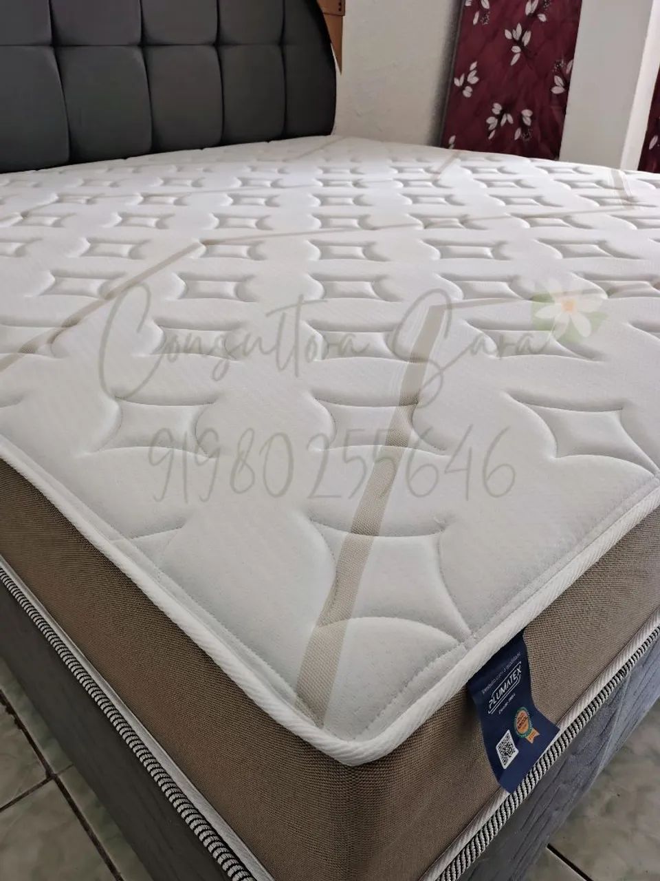 CAMA BOX CASAL SUPER MACIA E CONFORTÁVEL  - Foto 2