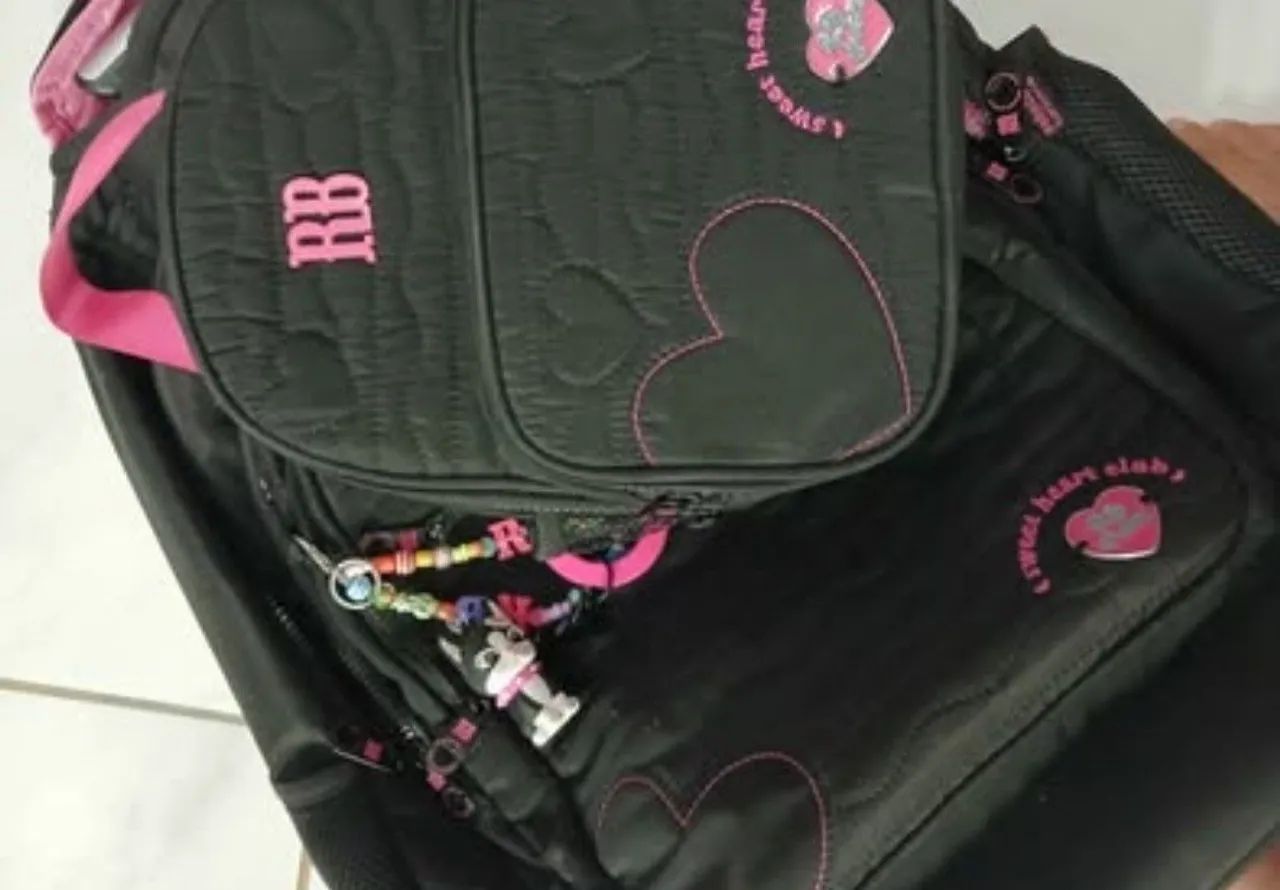 Kit mochila Rebeca bonbon - Foto 3