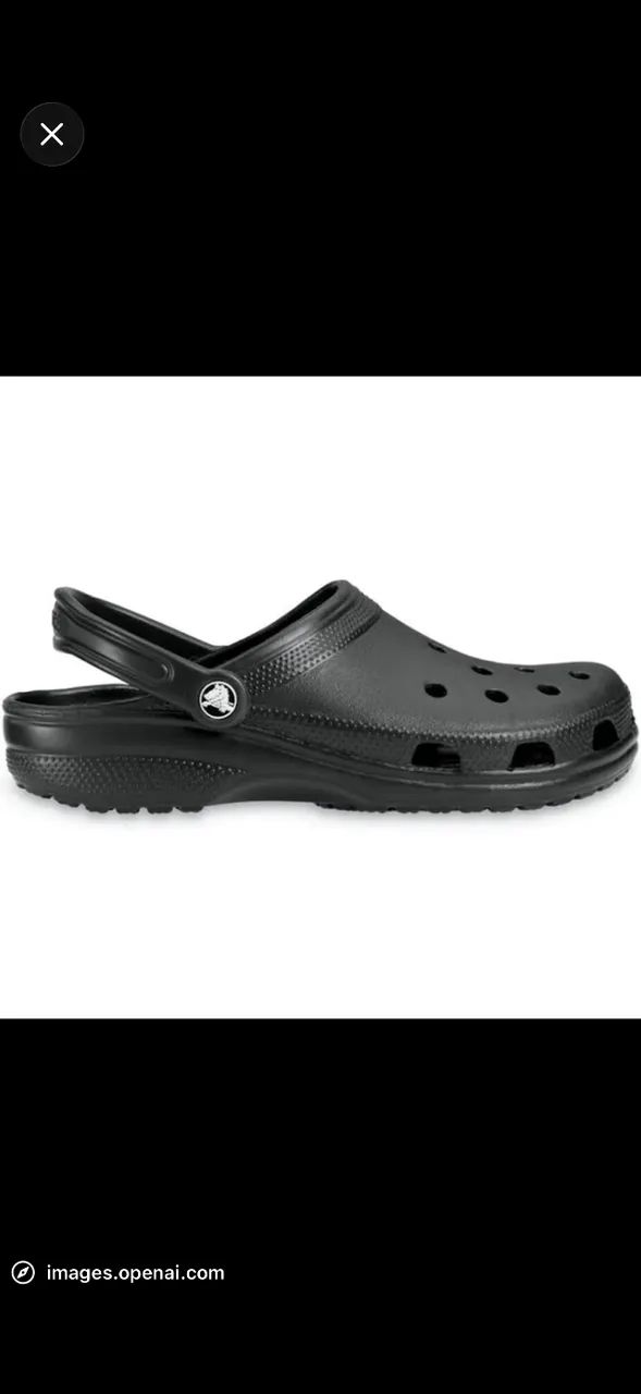 Crocs preta original 
