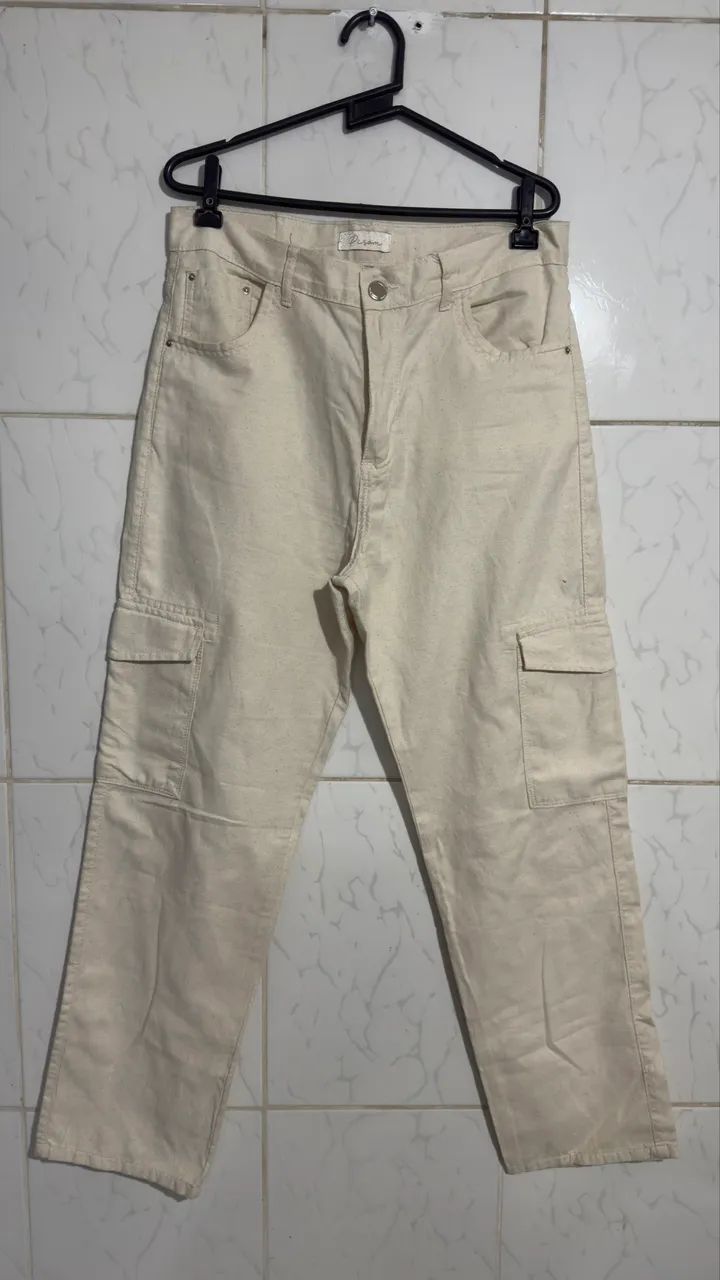 Calças wide leg e cargo 42/44 - Foto 2