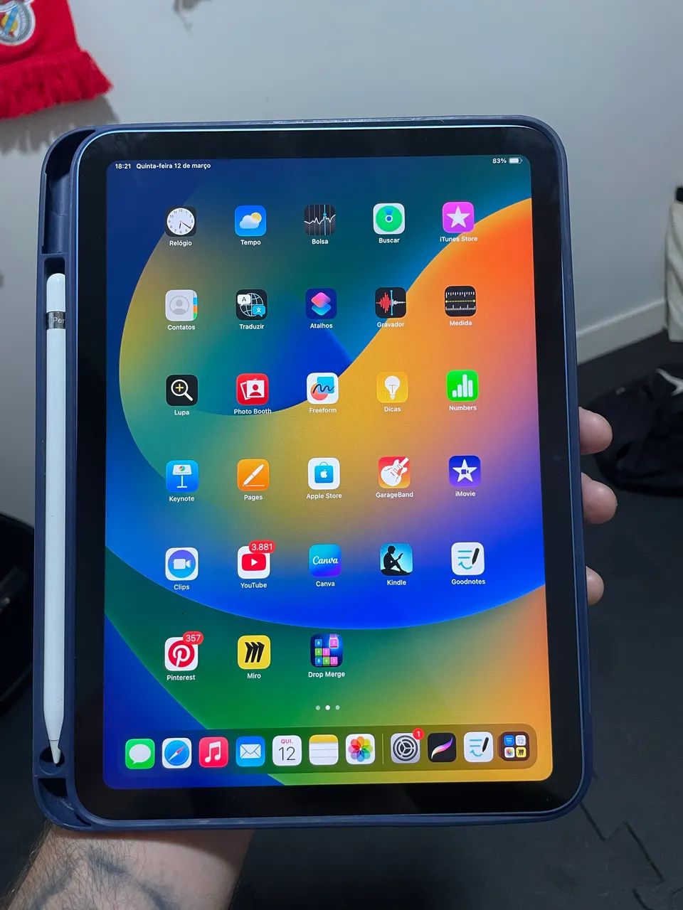 iPad 10ª geração 64GB Azul + Apple Pencil USB-C | Estado de novo