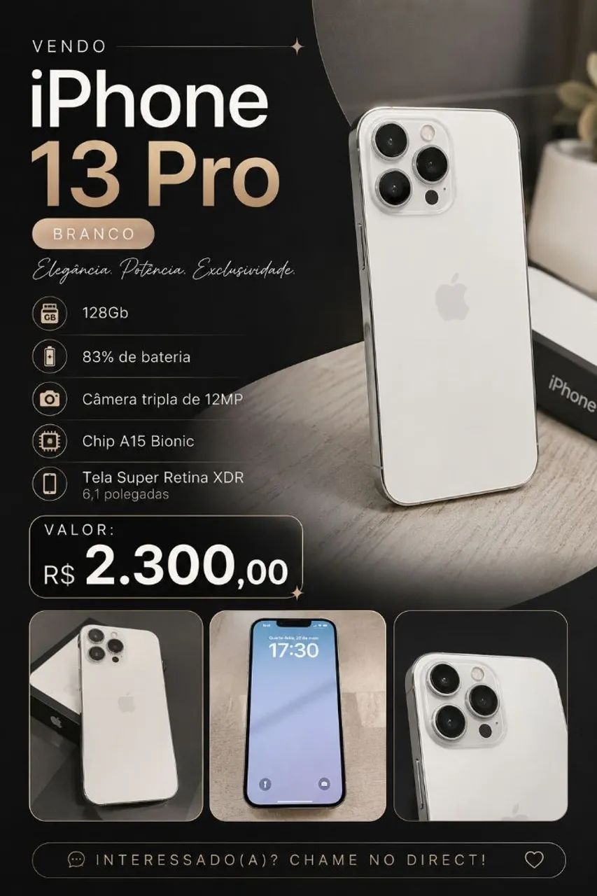 iPhone 13 Pro Branco 