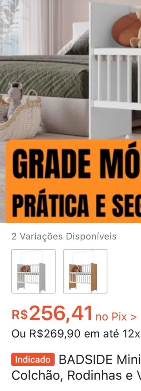Mini berço  - Foto 2
