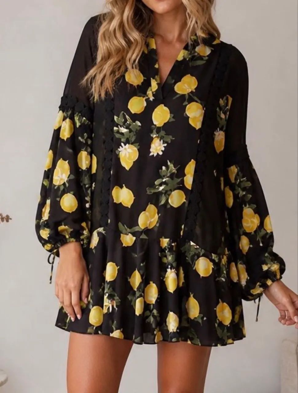 vestido animale preto estampado 36 - Foto 3