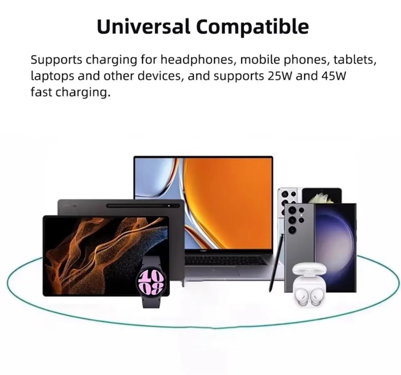 Cabo USB-C para USB-C para smartphone, pc - Foto 3