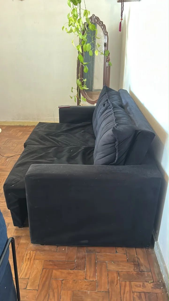 Vendo sofá de brinde leva a cômoda  - Foto 2