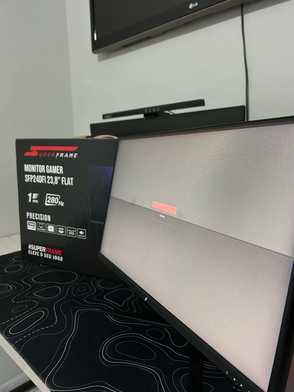 Monitor SuperFrame 23,8? 280Hz COM DEFEITO | Para Conserto/Peças - Foto 3