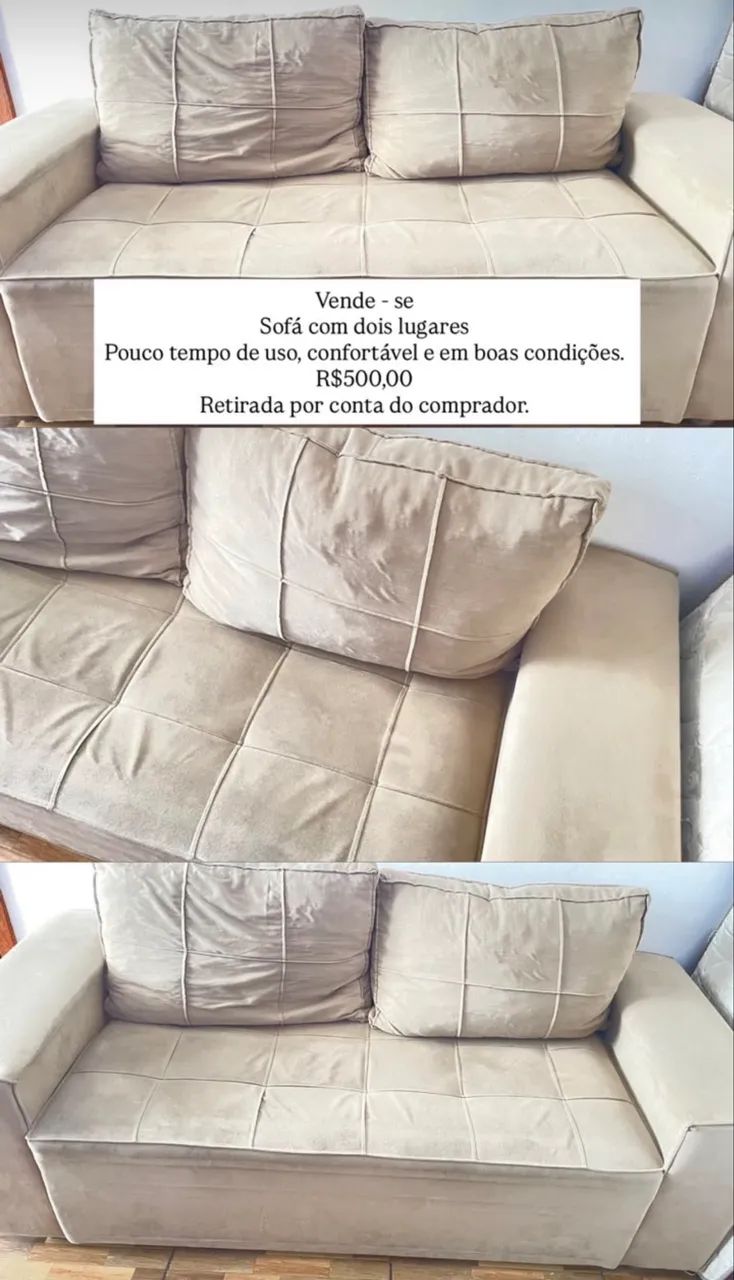 Sofá 2 lugares 