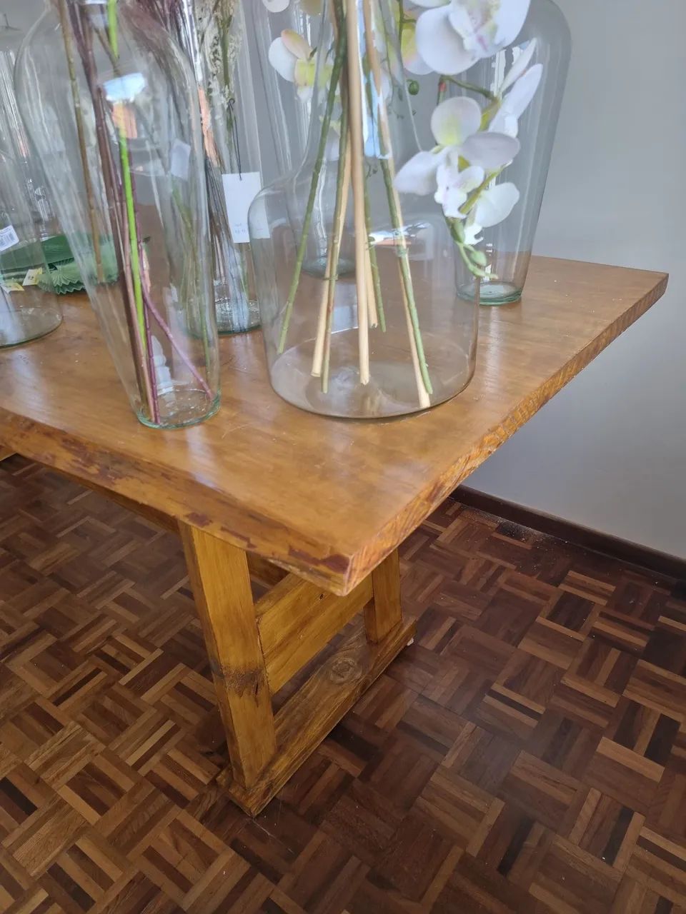Mesa Rustica Artesanal de Madeira - Foto 3