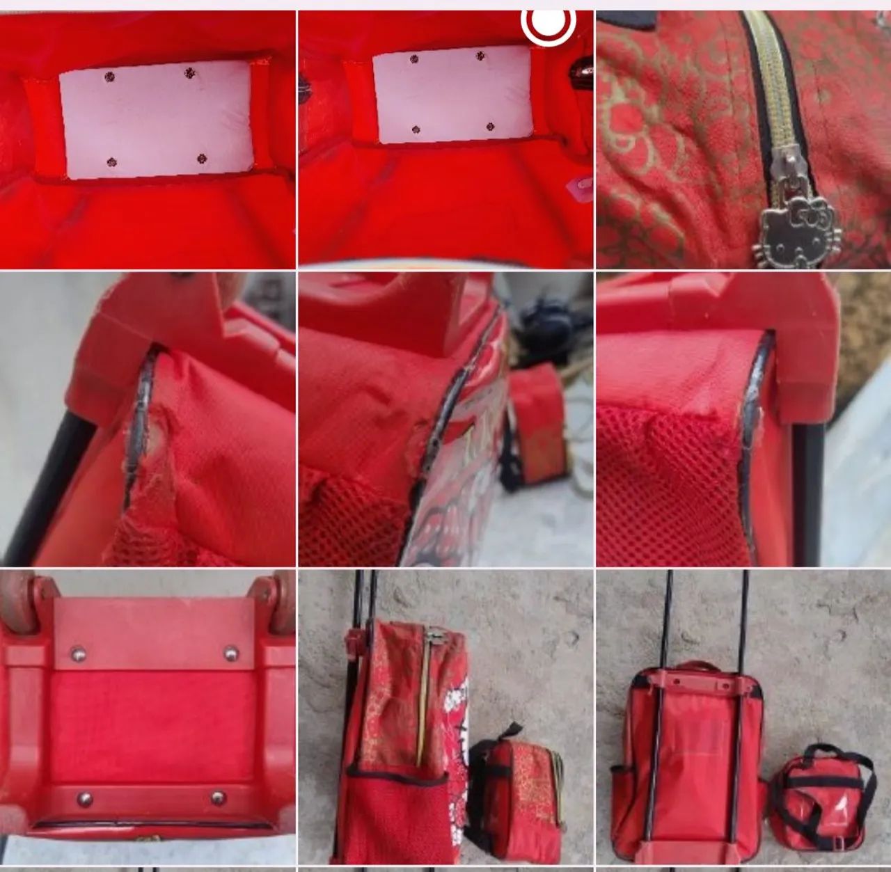 Mochila Escolar Hello Kitty Com Lancheira Térmica  - Foto 4