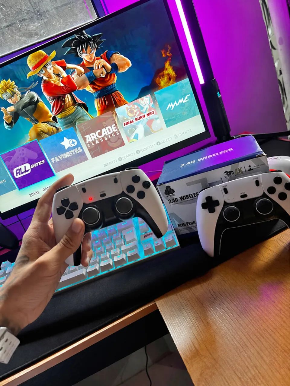 Vídeo Game Stick M15 Plus 64GB Retro 4K Original Lacrado - Foto 3
