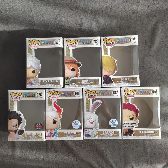 lote 7 caixas Funko One Piece