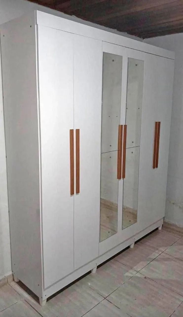 ? Guarda-Roupa com Espelho em MDF ? Entrega + Montagem GRÁTIS!