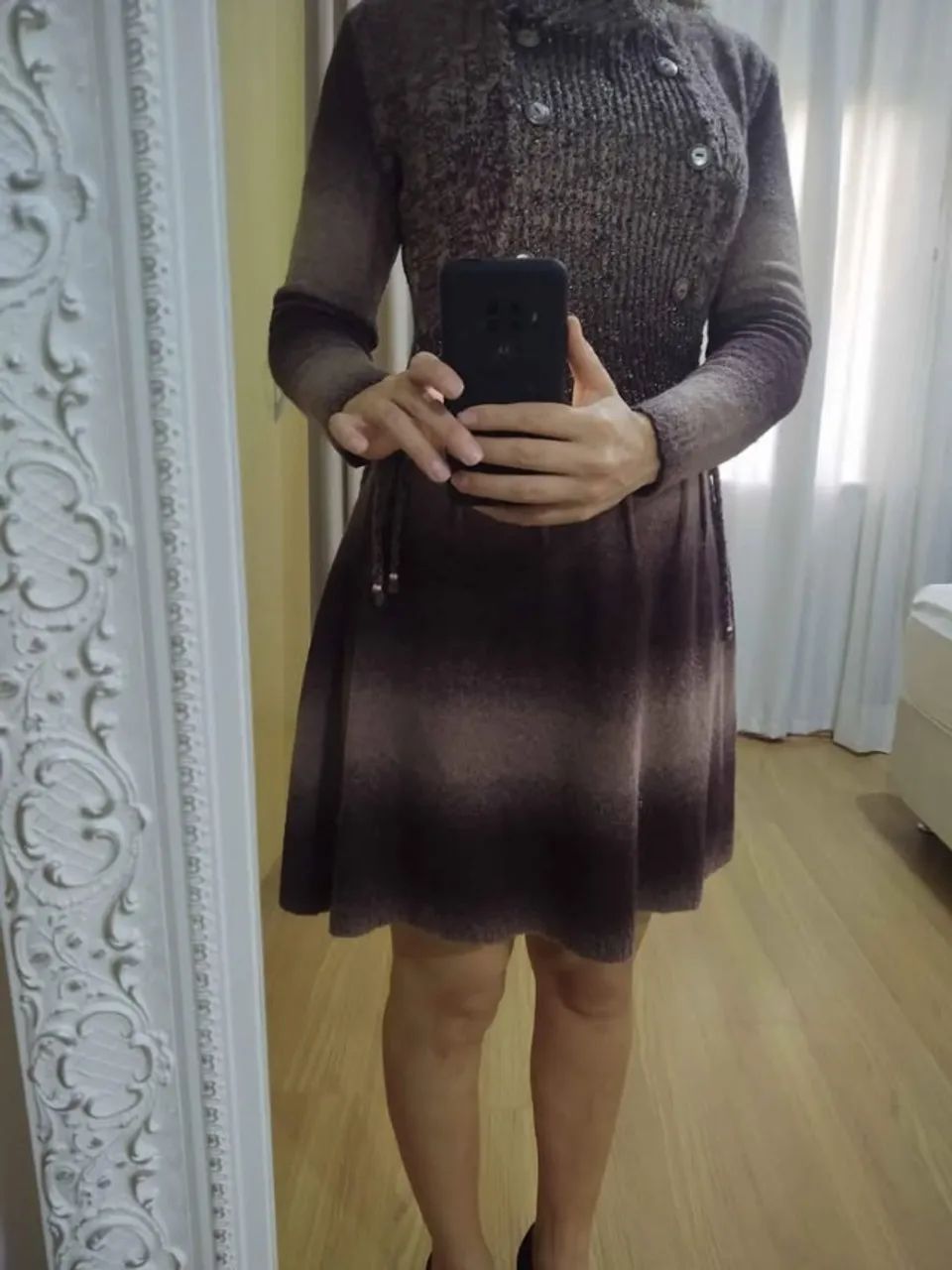 Vestido Elegante Cor Vinho - Foto 5