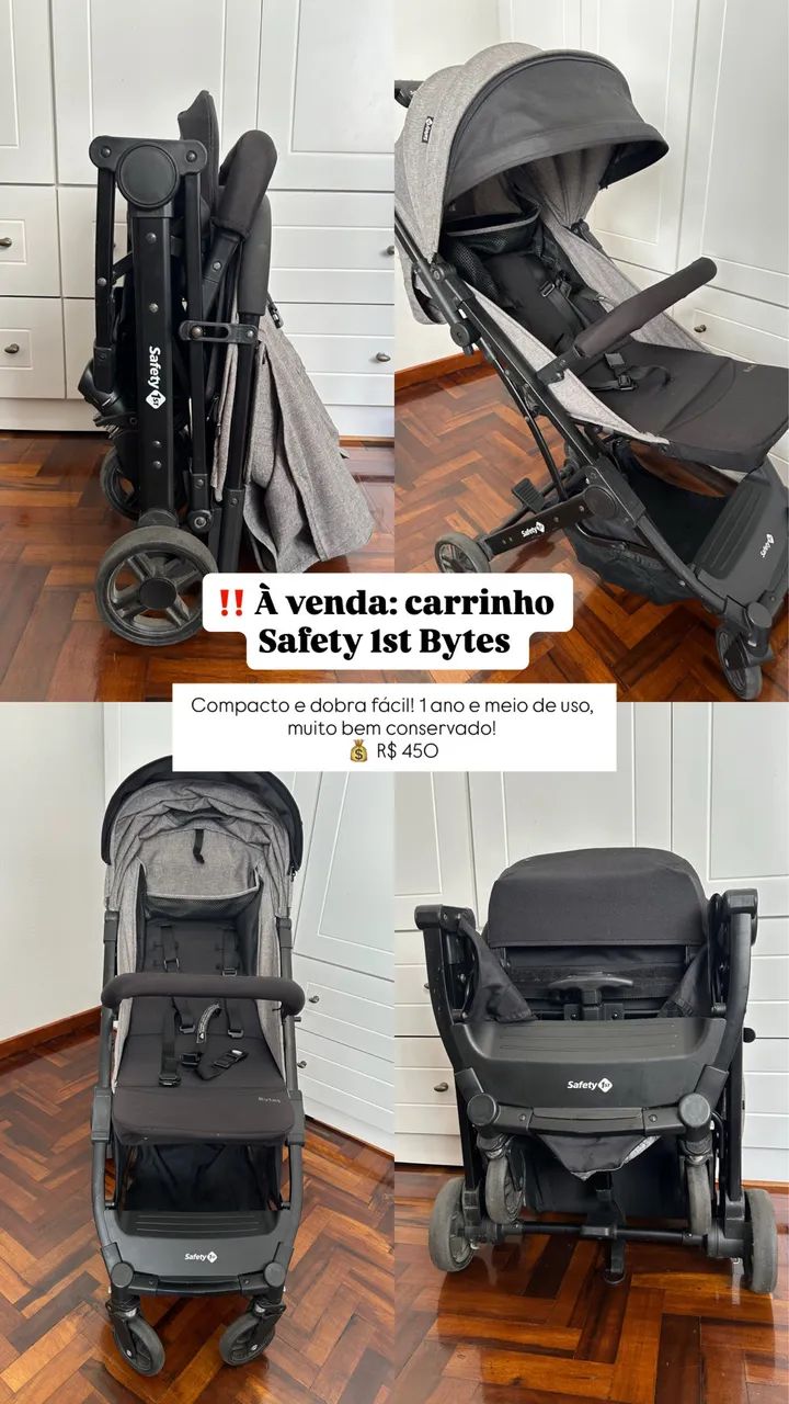 Carrinho de bebê - Safety 1st Bytes - Foto 3