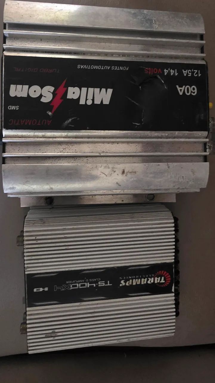Fonte automotiva 60 amp e módulo ts 400